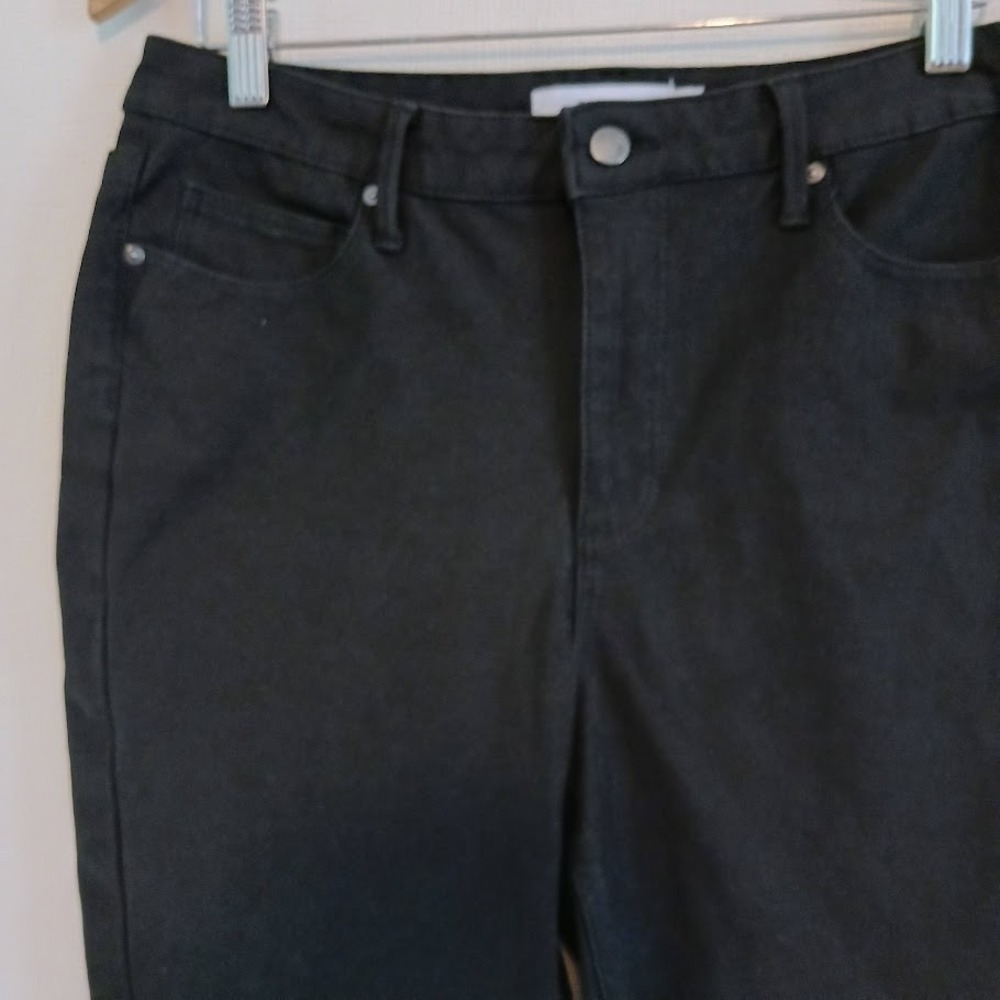 JustFab Womens Jeans Cotton Spandex Black Stretch size 34 - Picture 3 of 10